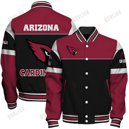 Arizona Cardinals National Football League 2024 -25 Feel The Power Unisex Varsity Jacket