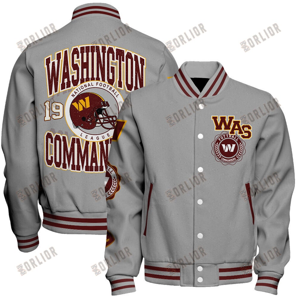 Washington Commanders  2024 -25 Feel The Power Unisex Varsity Jacket