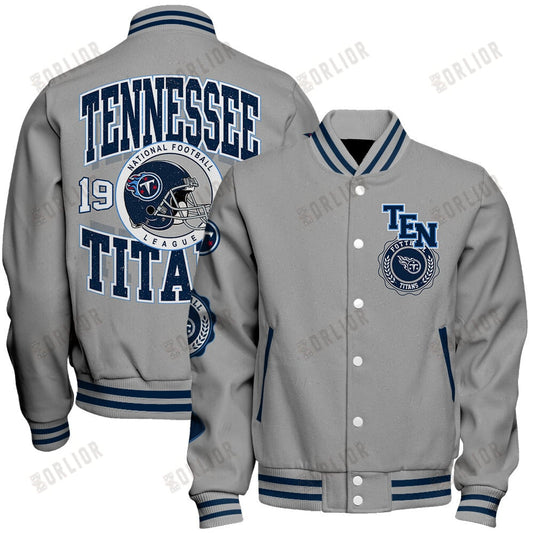 Tennessee Titans  2024 -25 Feel The Power Unisex Varsity Jacket