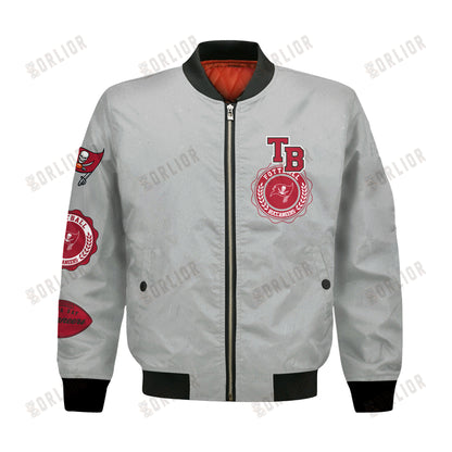 Tampa Bay Buccaneers NFL 2024 -25 Feel The Power Bomber Jacket
