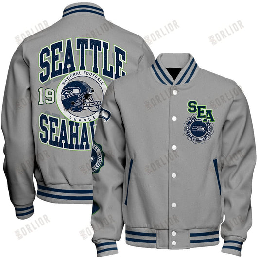 Seattle Seahawks  2024 -25 Feel The Power Unisex Varsity Jacket