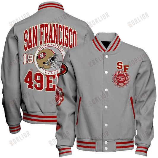 San Francisco 49ers  2024 -25 Feel The Power Unisex Varsity Jacket
