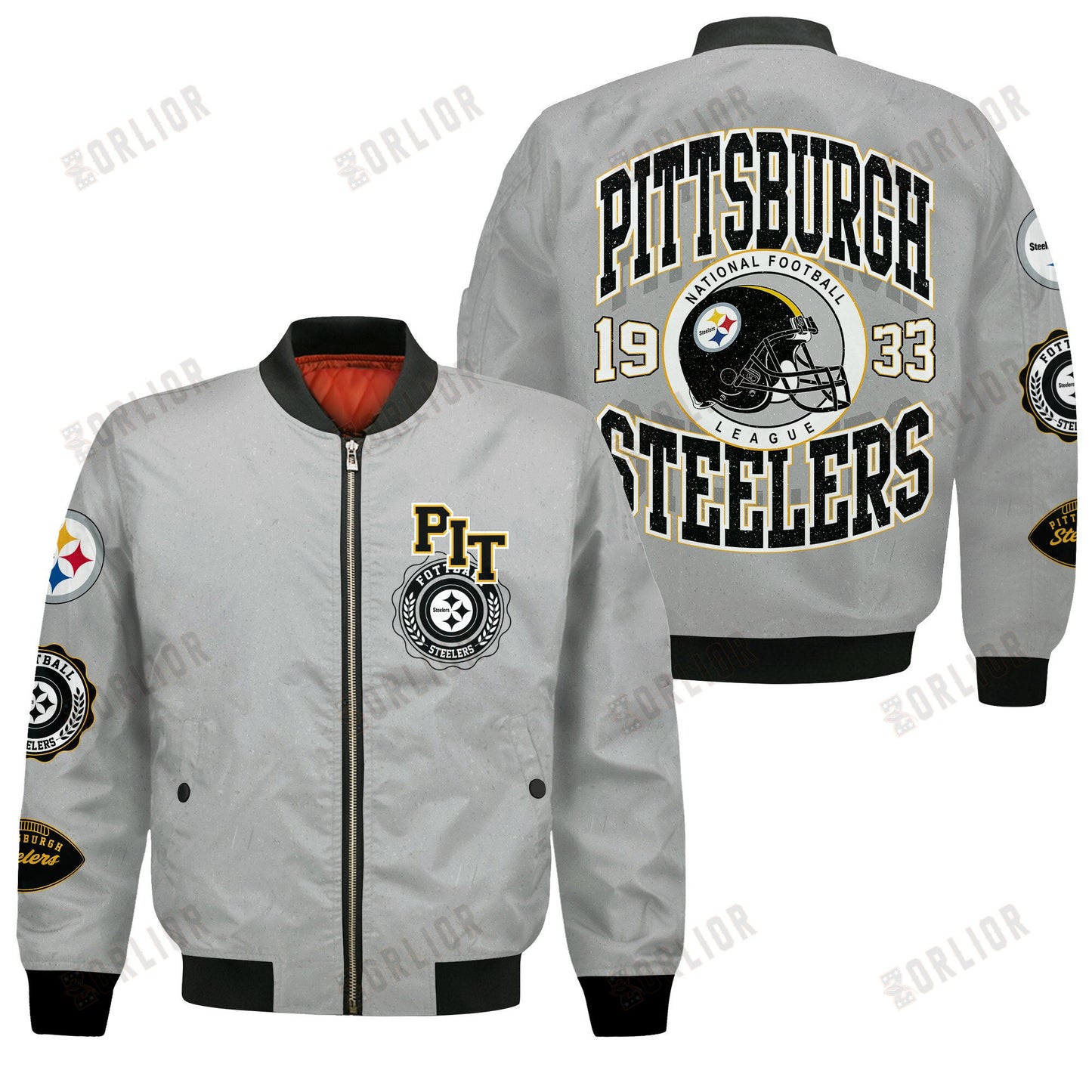 Pittsburgh Steelers NFL 2024 -25 Feel The Power Bomber Jacket