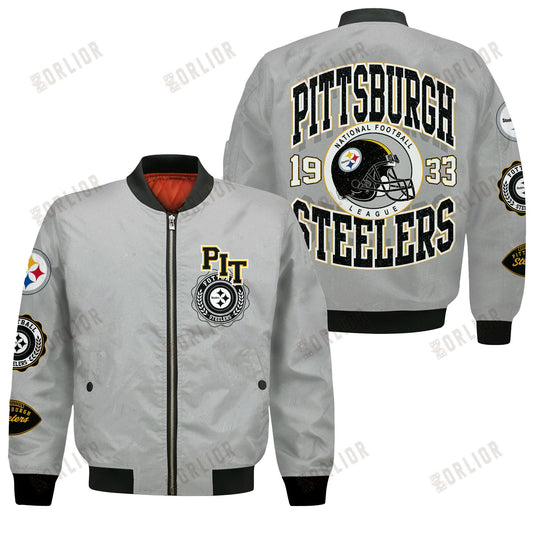 Pittsburgh Steelers NFL 2024 -25 Feel The Power Bomber Jacket