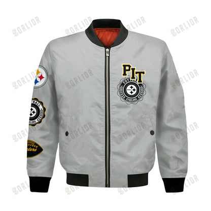 Pittsburgh Steelers NFL 2024 -25 Feel The Power Bomber Jacket