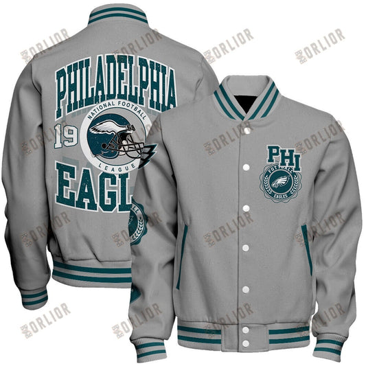 Philadelphia Eagles  2024 -25 Feel The Power Unisex Varsity Jacket