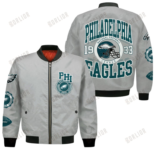 Philadelphia Eagles NFL 2024 -25 Feel The Power Bomber Jacket