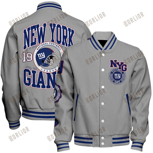 New York Giants  2024 -25 Feel The Power Unisex Varsity Jacket