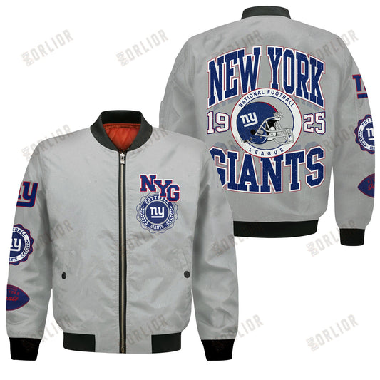 New York Giants NFL 2024 -25 Feel The Power Bomber Jacket
