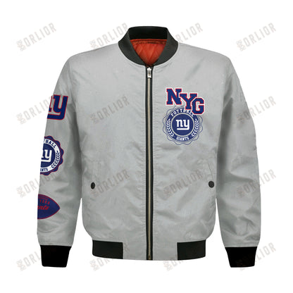 New York Giants NFL 2024 -25 Feel The Power Bomber Jacket