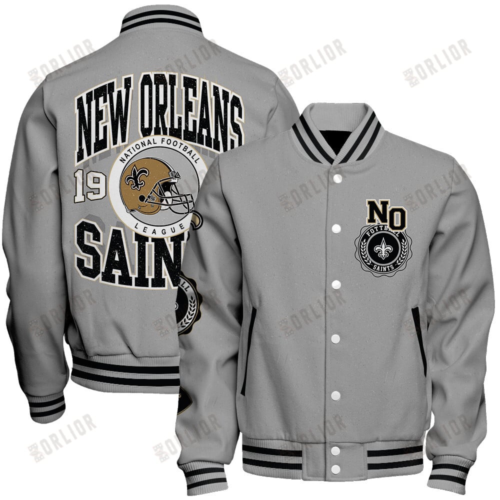 New Orleans Saints  2024 -25 Feel The Power Unisex Varsity Jacket