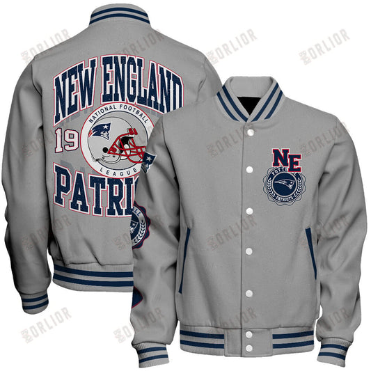 New England Patriots  2024 -25 Feel The Power Unisex Varsity Jacket