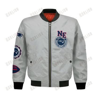 New England Patriots NFL 2024 -25 Feel The Power Bomber Jacket
