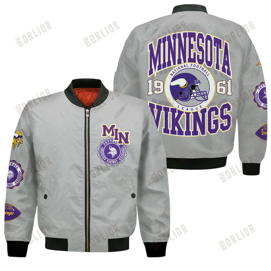 Minnesota Vikings NFL 2024 -25 Feel The Power Bomber Jacket