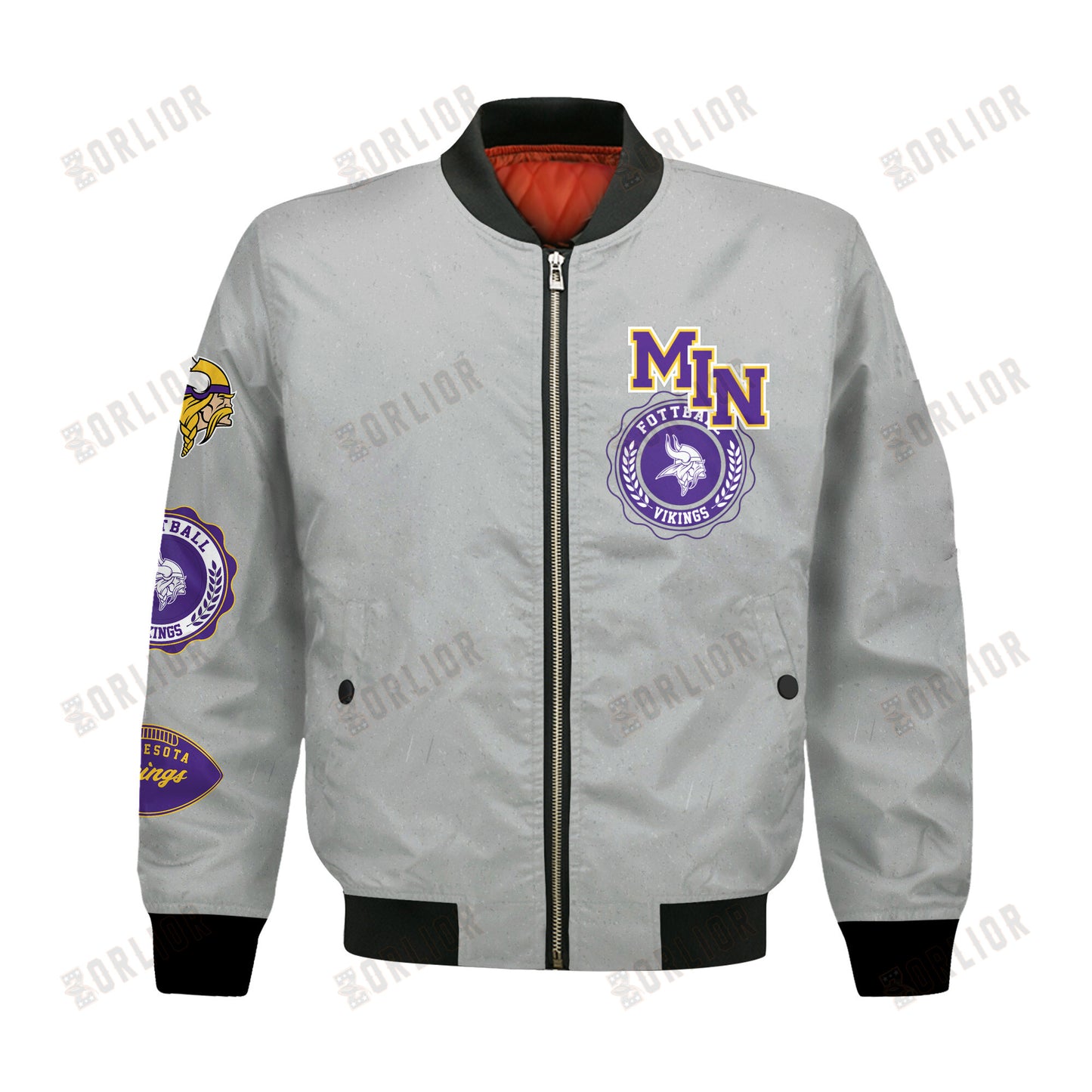 Minnesota Vikings NFL 2024 -25 Feel The Power Bomber Jacket
