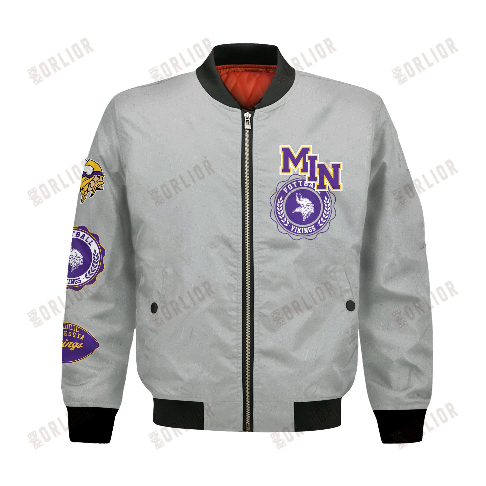 Minnesota Vikings NFL 2024 -25 Feel The Power Bomber Jacket