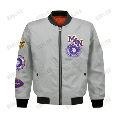 Minnesota Vikings NFL 2024 -25 Feel The Power Bomber Jacket