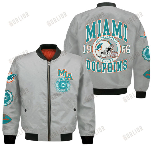 Miami Dolphins NFL 2024 -25 Feel The Power Bomber Jacket