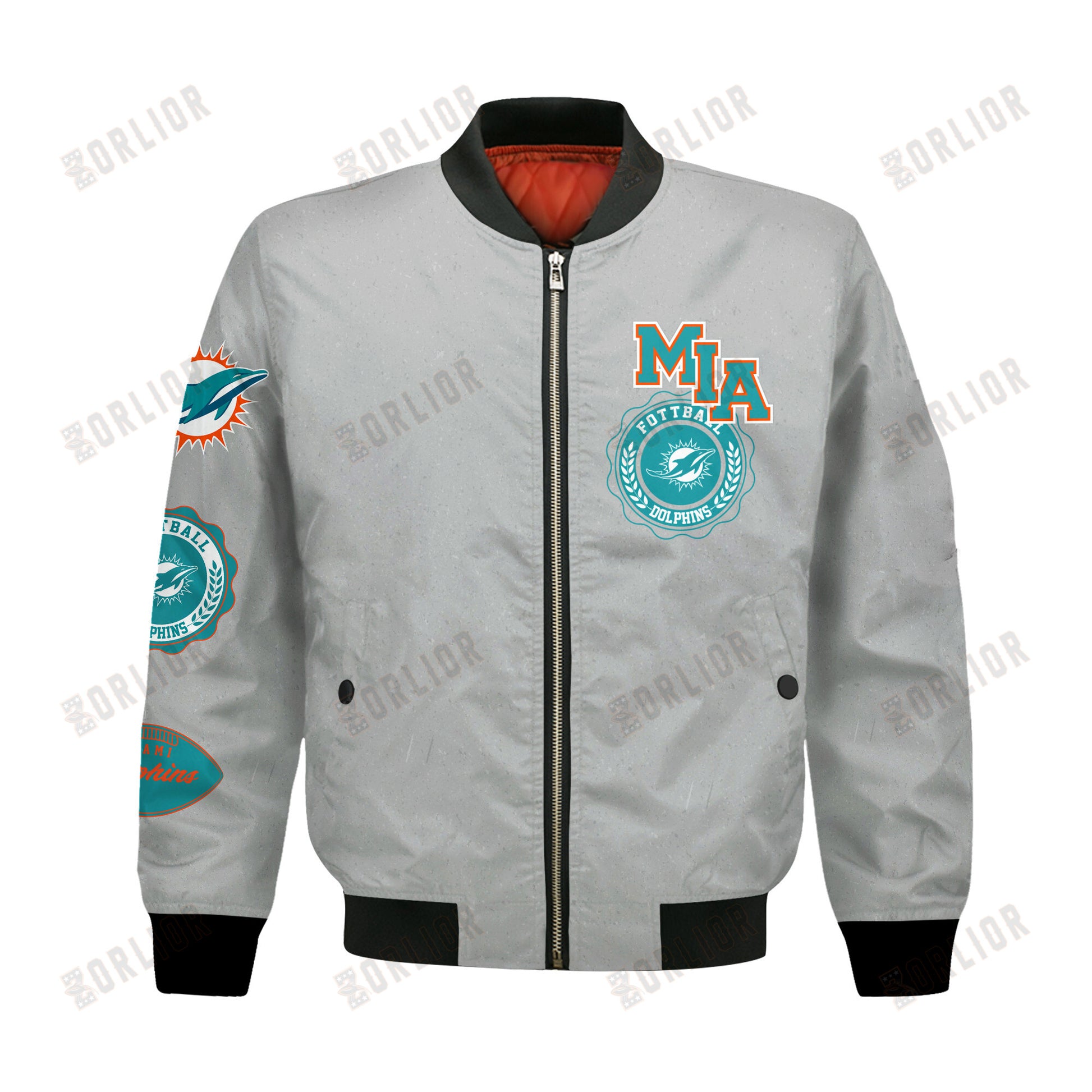 Miami Dolphins NFL 2024 -25 Feel The Power Bomber Jacket