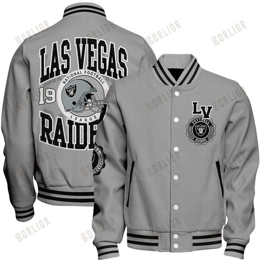 Las Vegas Raiders  2024 -25 Feel The Power Unisex Varsity Jacket