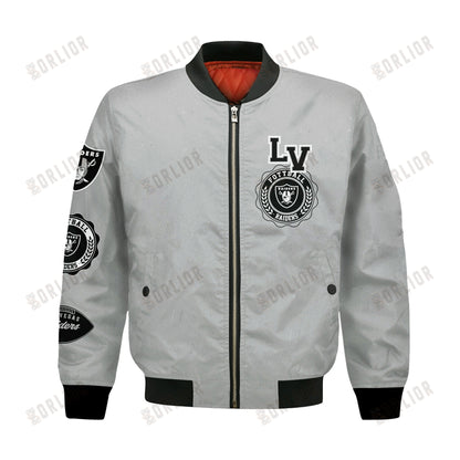 Las Vegas Raiders NFL 2024 -25 Feel The Power Bomber Jacket