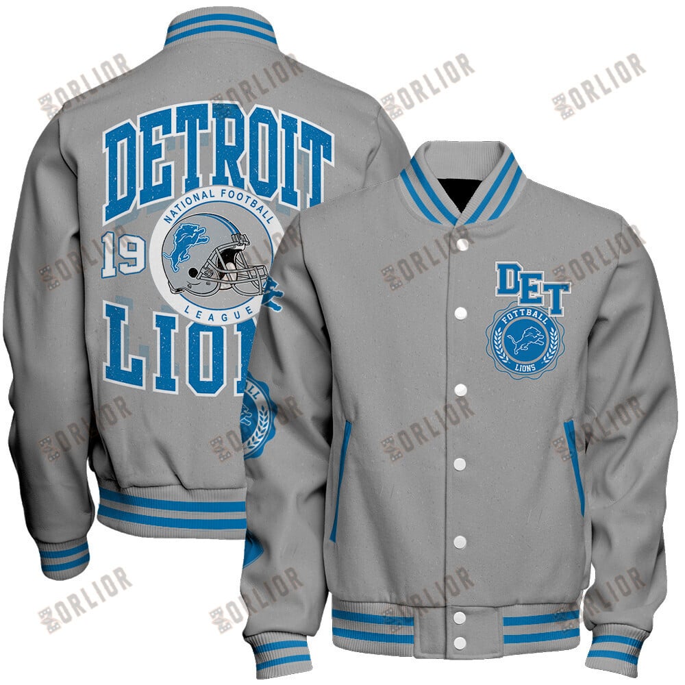 Detroit Lions  2024 -25 Feel The Power Unisex Varsity Jacket