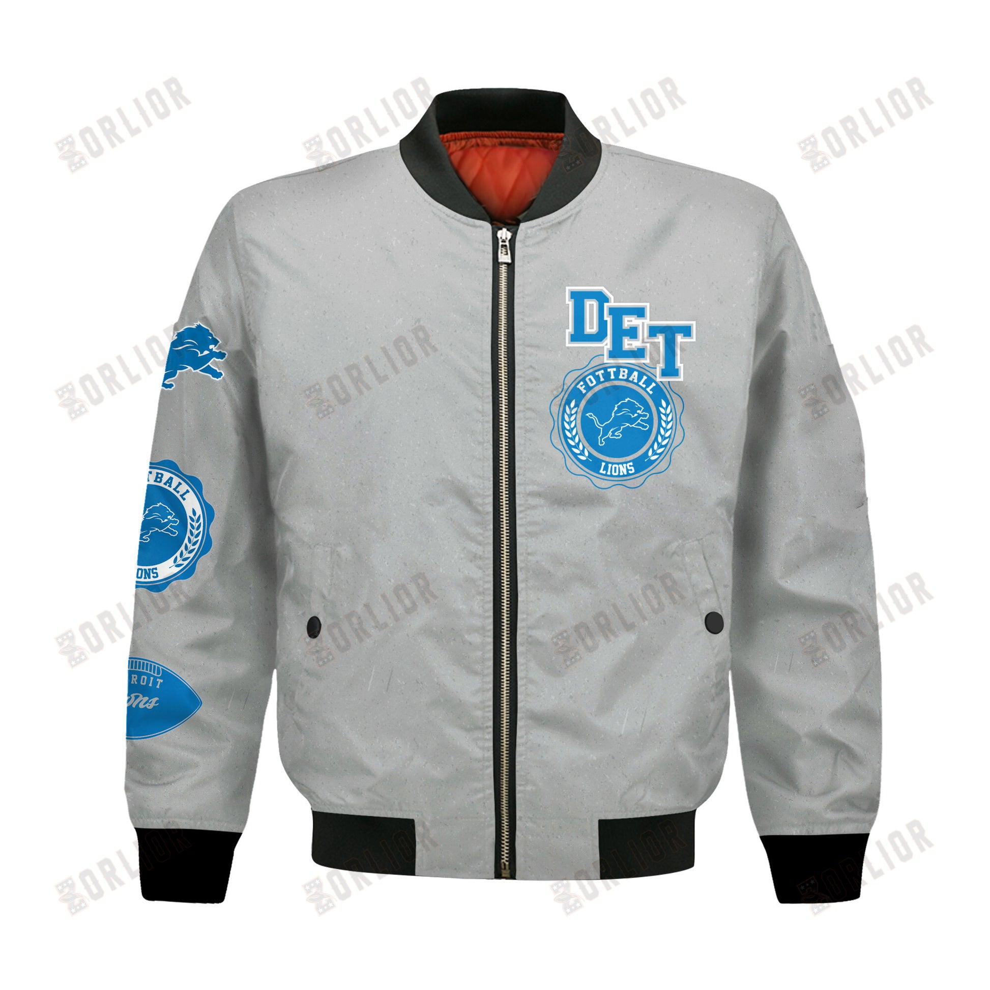 Detroit Lions NFL 2024 -25 Feel The Power Bomber Jacket