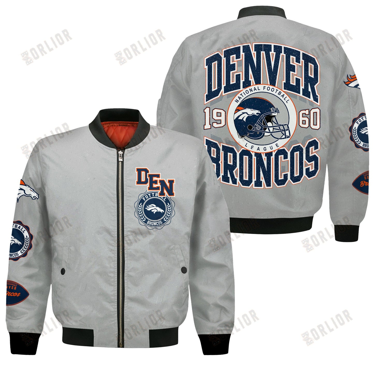 Denver Broncos NFL 2024 -25 Feel The Power Bomber Jacket