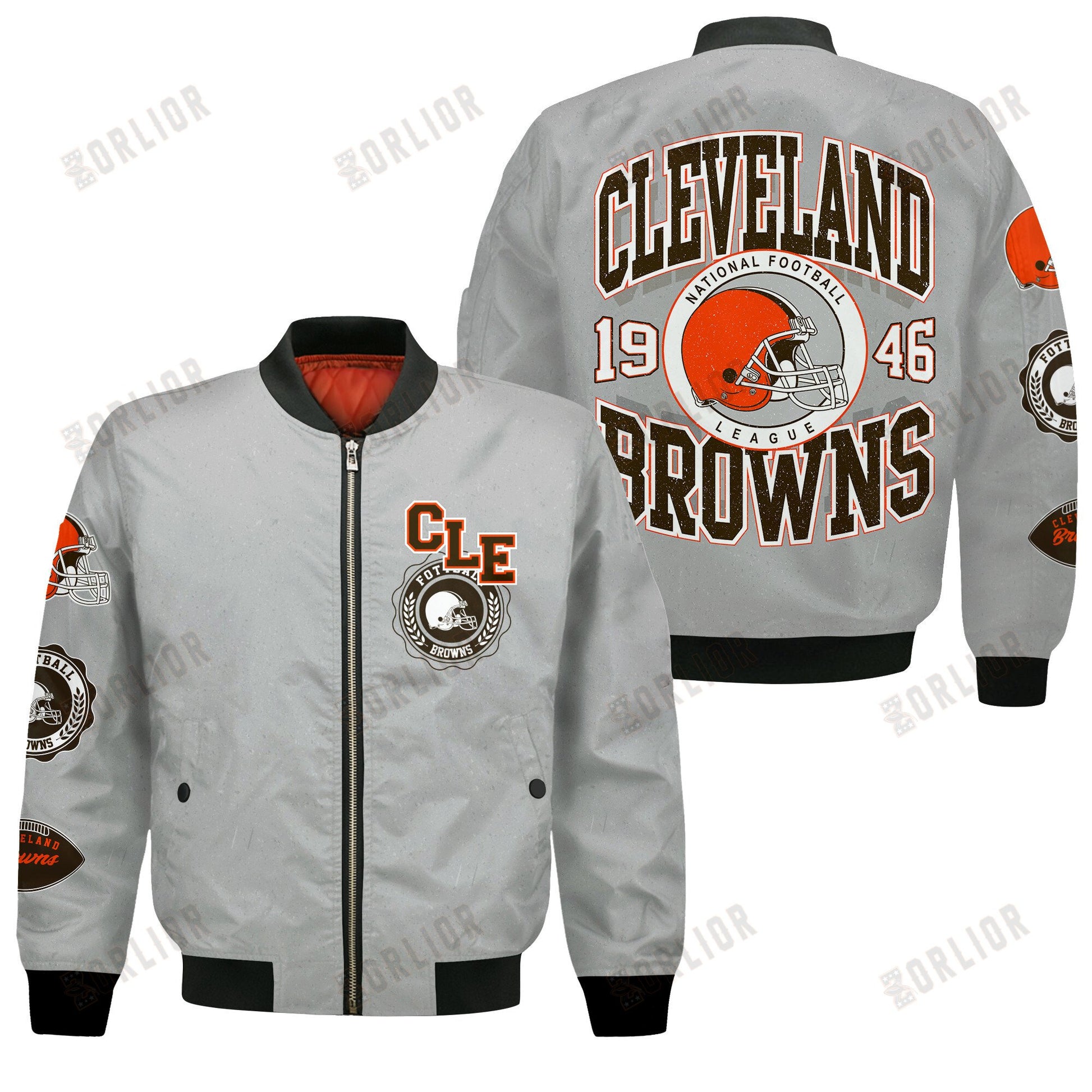 Cleveland Browns NFL 2024 -25 Feel The Power Bomber Jacket