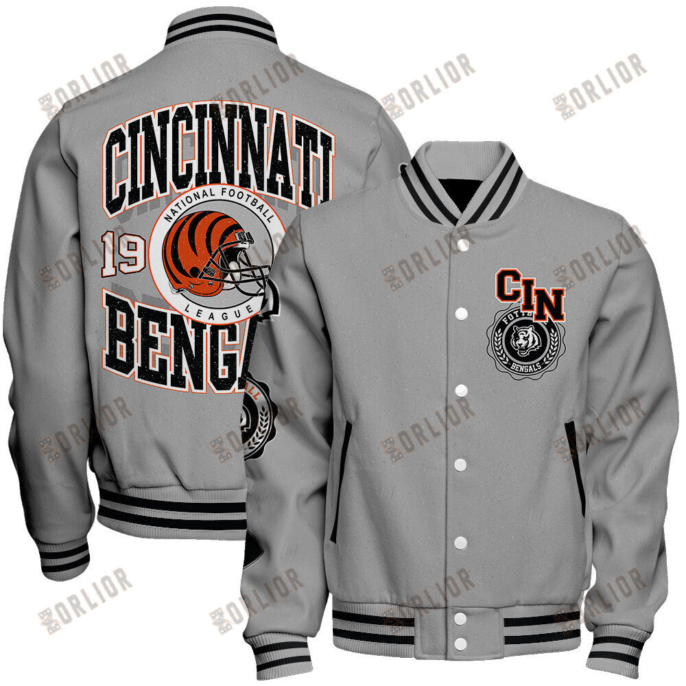 Cincinnati Bengals  2024 -25 Feel The Power Unisex Varsity Jacket