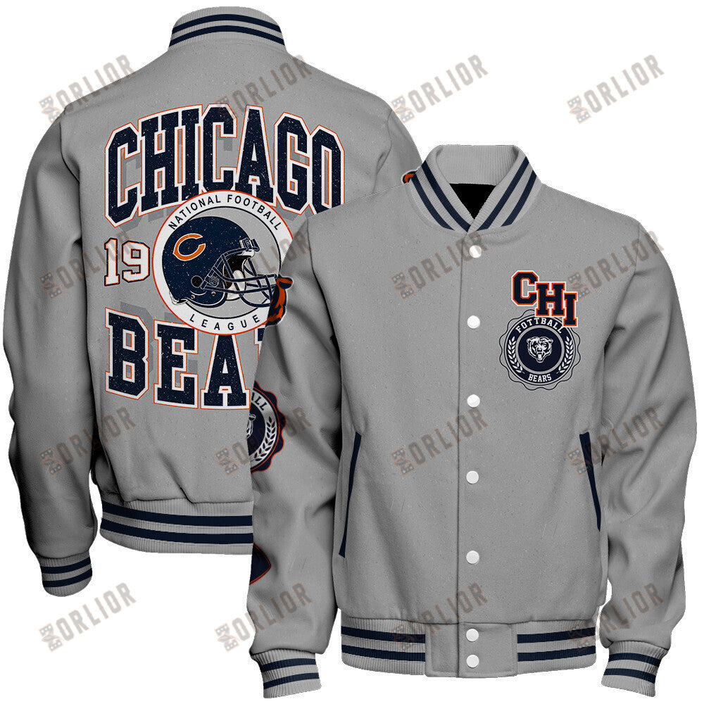 Chicago Bears  2024 -25 Feel The Power Unisex Varsity Jacket