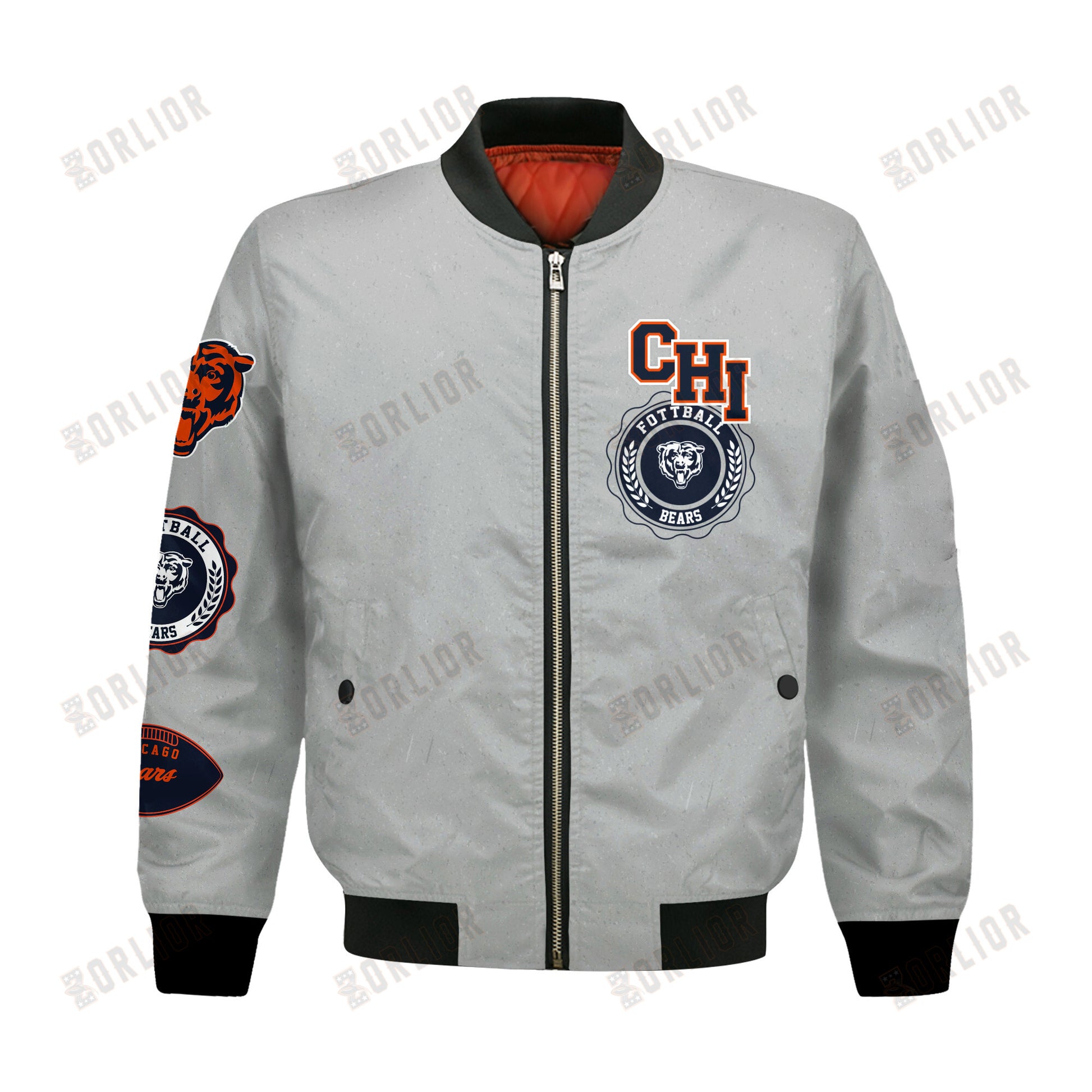 Chicago Bears NFL 2024 -25 Feel The Power Bomber Jacket