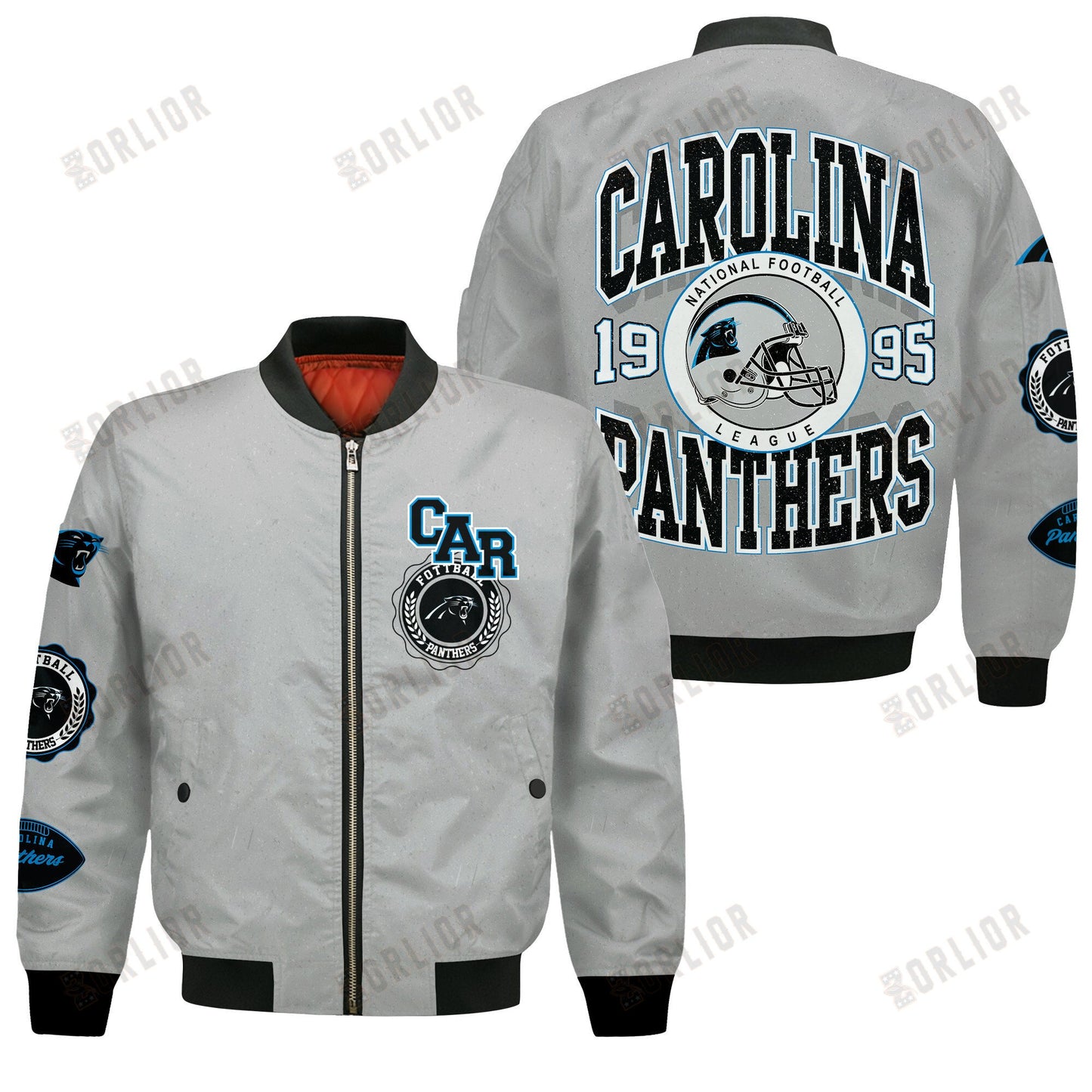 Carolina Panthers NFL 2024 -25 Feel The Power Bomber Jacket