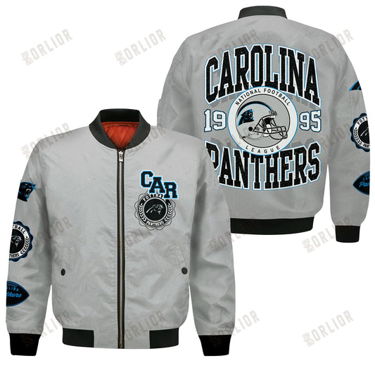 Carolina Panthers NFL 2024 -25 Feel The Power Bomber Jacket