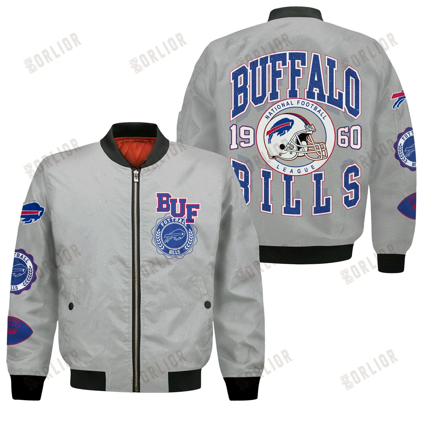 Buffalo Bills NFL 2024 -25 Feel The Power Bomber Jacket