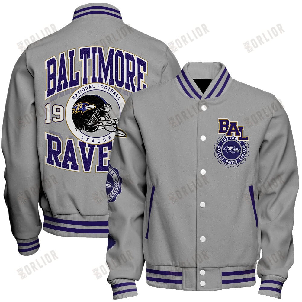 Baltimore Ravens  2024 -25 Feel The Power Unisex Varsity Jacket