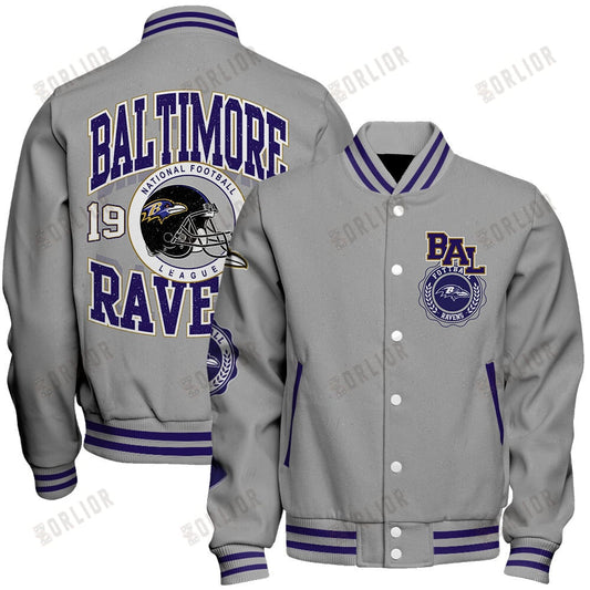 Baltimore Ravens  2024 -25 Feel The Power Unisex Varsity Jacket