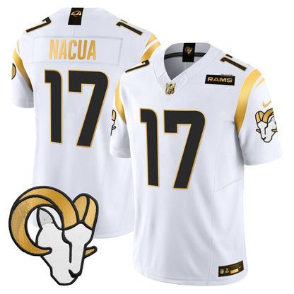 Los Angeles Rams 2024 Gold Vapor Limited Jersey - All Stitched