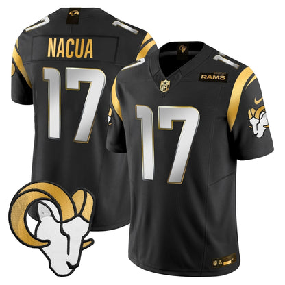 Los Angeles Rams 2024 Gold Vapor Limited Jersey - All Stitched