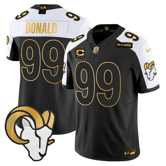 Los Angeles Rams 2024 Gold Vapor Limited Jersey - All Stitched