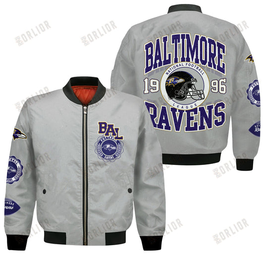 Baltimore Ravens NFL 2024 -25 Feel The Power Bomber Jacket