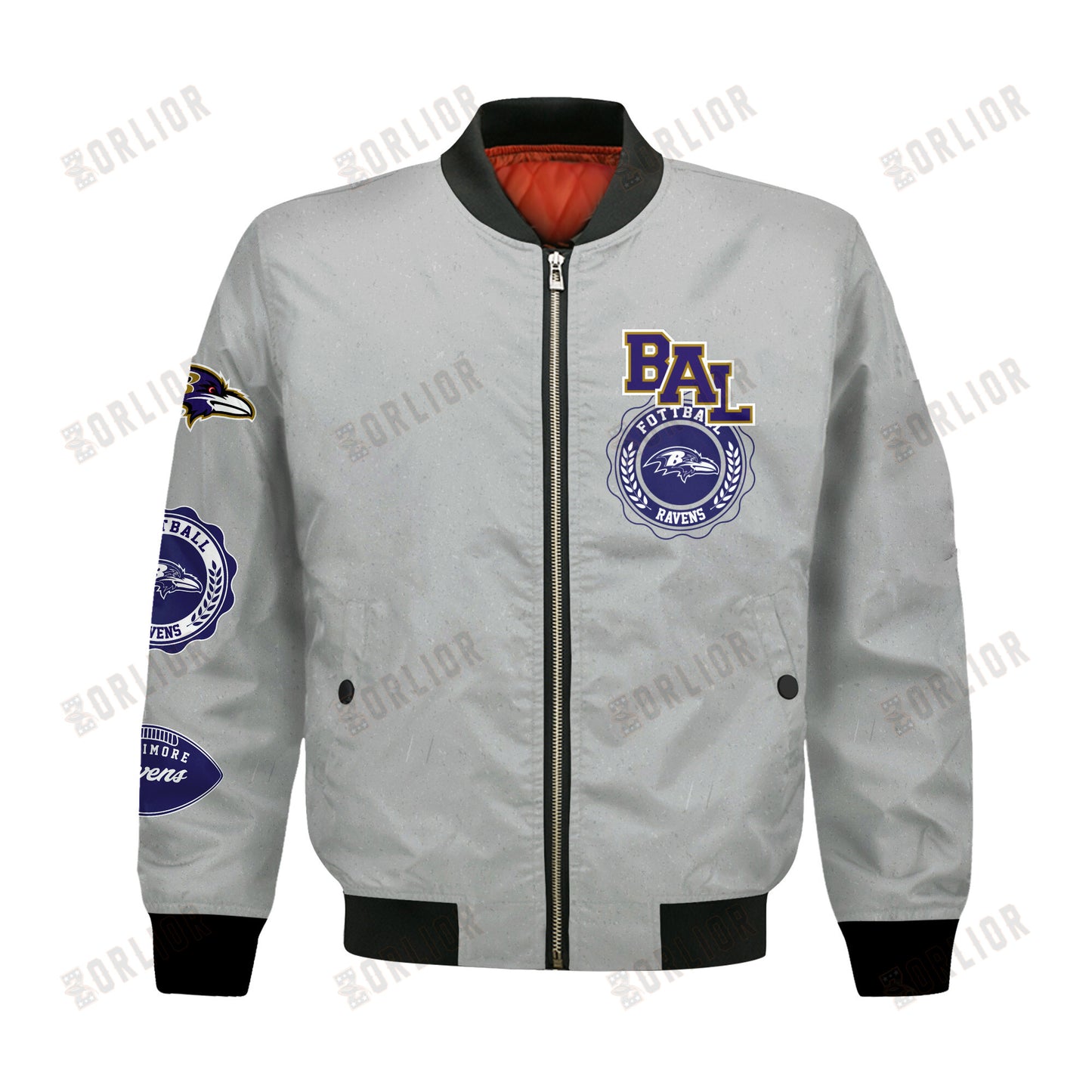 Baltimore Ravens NFL 2024 -25 Feel The Power Bomber Jacket