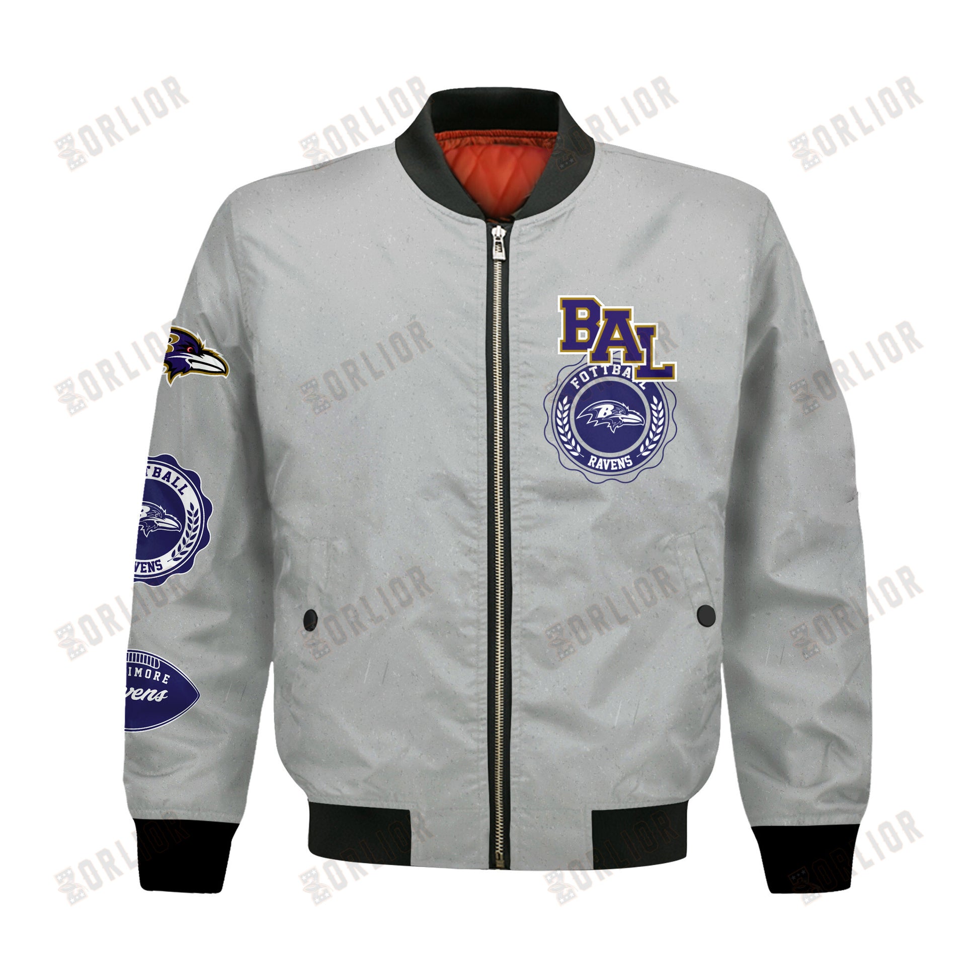 Baltimore Ravens NFL 2024 -25 Feel The Power Bomber Jacket
