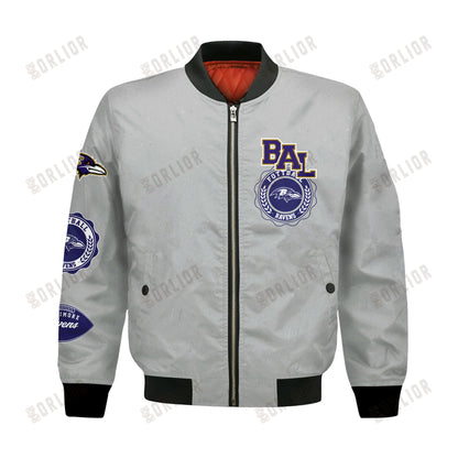 Baltimore Ravens NFL 2024 -25 Feel The Power Bomber Jacket