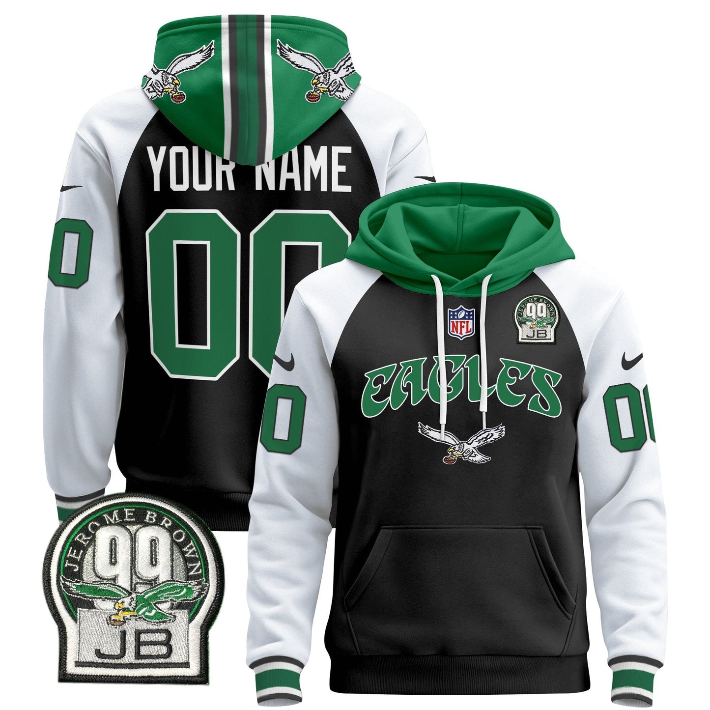 Philadelphia Eagles 2024 Custom Pullover Hoodie V3