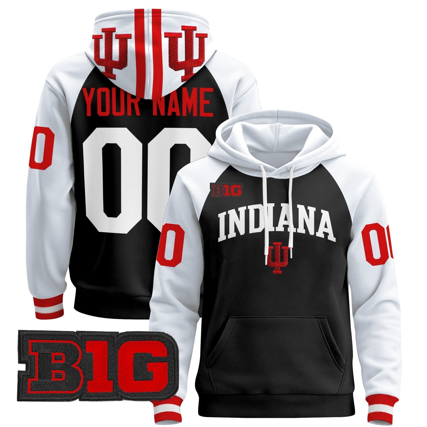 Indiana Hoosiers 2024 Custom Pullover Hoodie V2