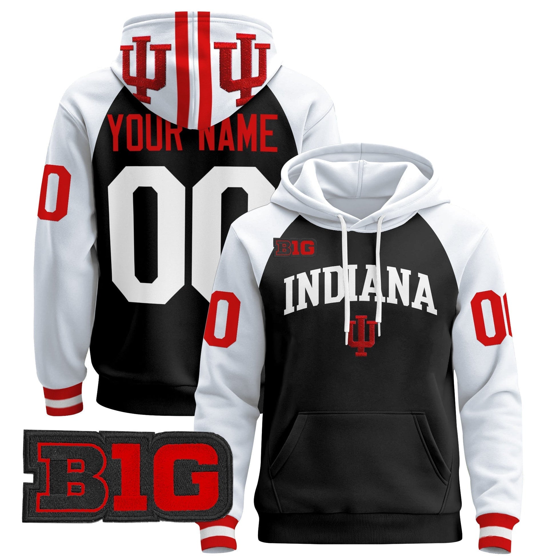 Indiana Hoosiers 2024 Custom Pullover Hoodie V2