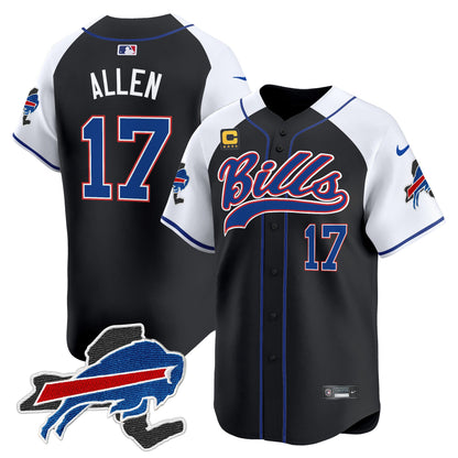 Buffalo Bills 2024 New York Patch Vapor Baseball Jersey - All Stitched