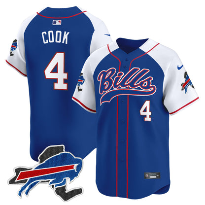 Buffalo Bills 2024 New York Patch Vapor Baseball Jersey - All Stitched