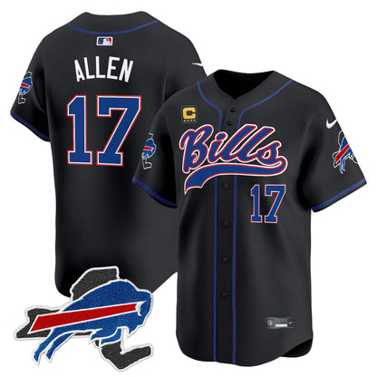 Buffalo Bills 2024 New York Patch Vapor Baseball Jersey - All Stitched